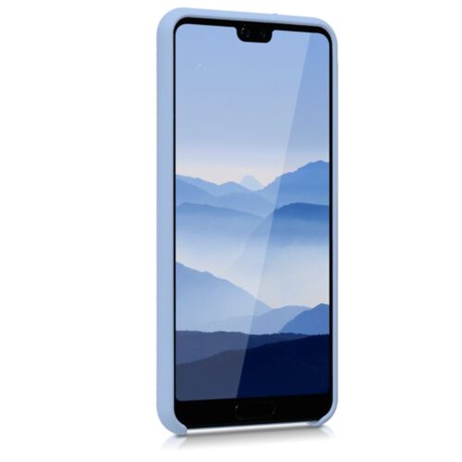 Husa pentru Huawei P20, Silicon, Albastru, 45689.58 fotografia produsului View 6 L
