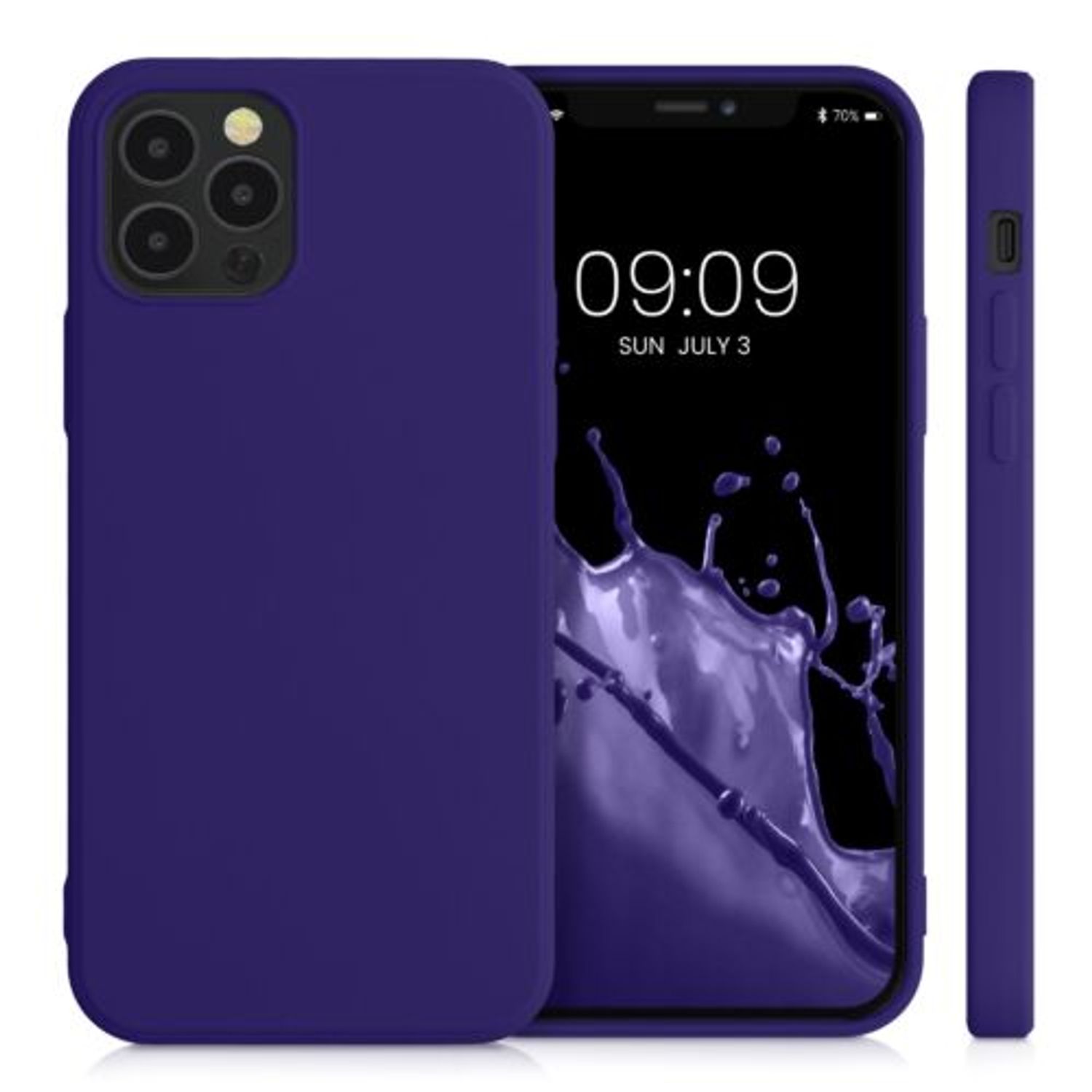 Husa pentru Apple iPhone 12/iPhone 12 Pro, Silicon, Albastru, 53844.226, Kwmobile fotografia produsului View 5 L