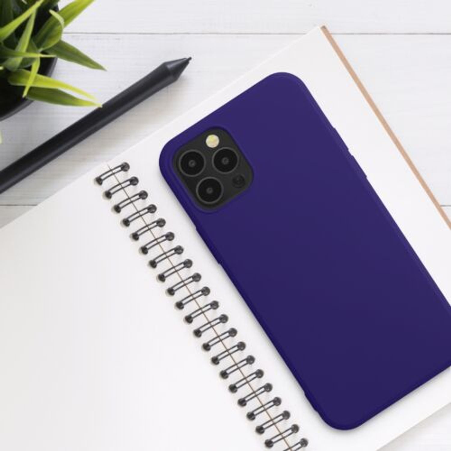 Husa pentru Apple iPhone 12/iPhone 12 Pro, Silicon, Albastru, 53844.226, Kwmobile fotografia produsului View 6 L