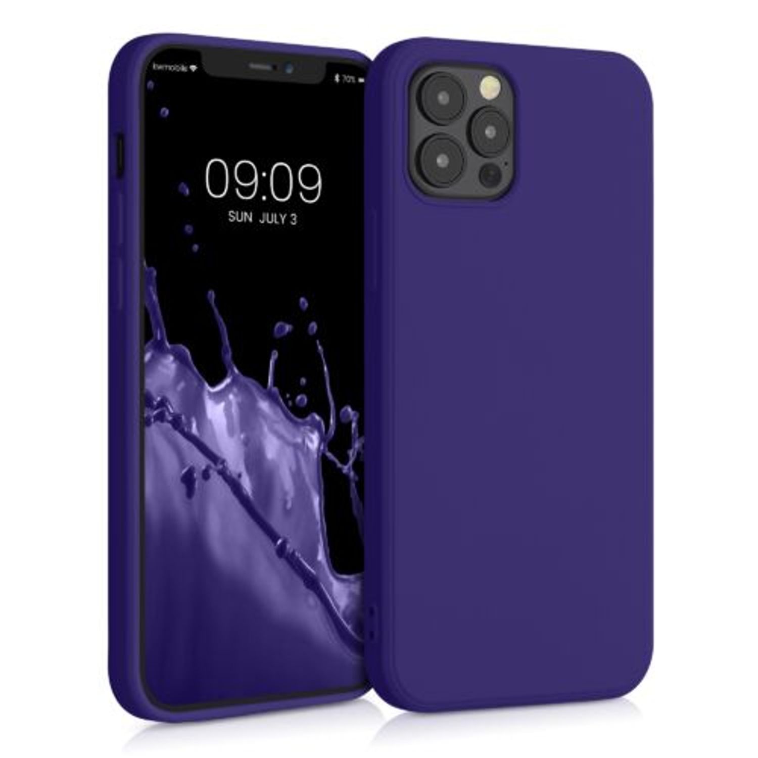 Husa pentru Apple iPhone 12/iPhone 12 Pro, Silicon, Albastru, 53844.226, Kwmobile fotografia produsului