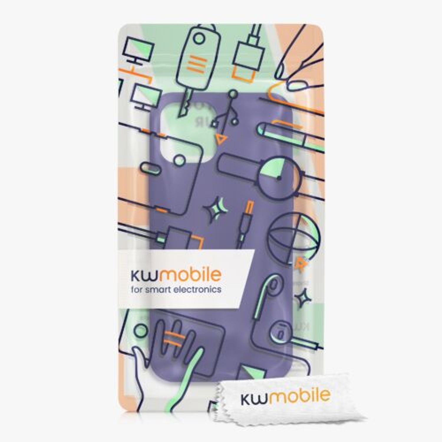 Husa pentru Apple iPhone 12/iPhone 12 Pro, Silicon, Albastru, 53844.226, Kwmobile fotografia produsului View 2 L