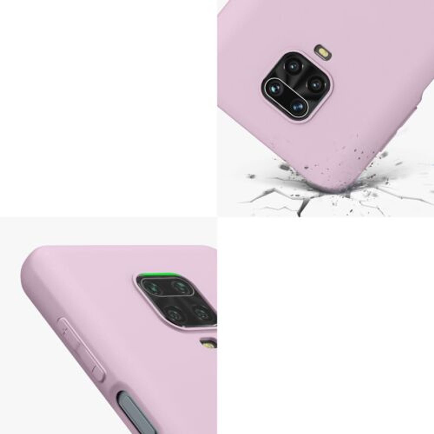 Husa Kwmobile pentru Xiaomi Redmi Note 9S/Redmi Note 9 Pro/Redmi Note 9 Pro Max, Silicon, Mov, 52140.140 fotografia produsului View 7 L