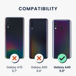 Husa Kwmobile pentru Samsung Galaxy A40, Silicon, Multicolor, 49349.03 fotografia produsului View 5 S