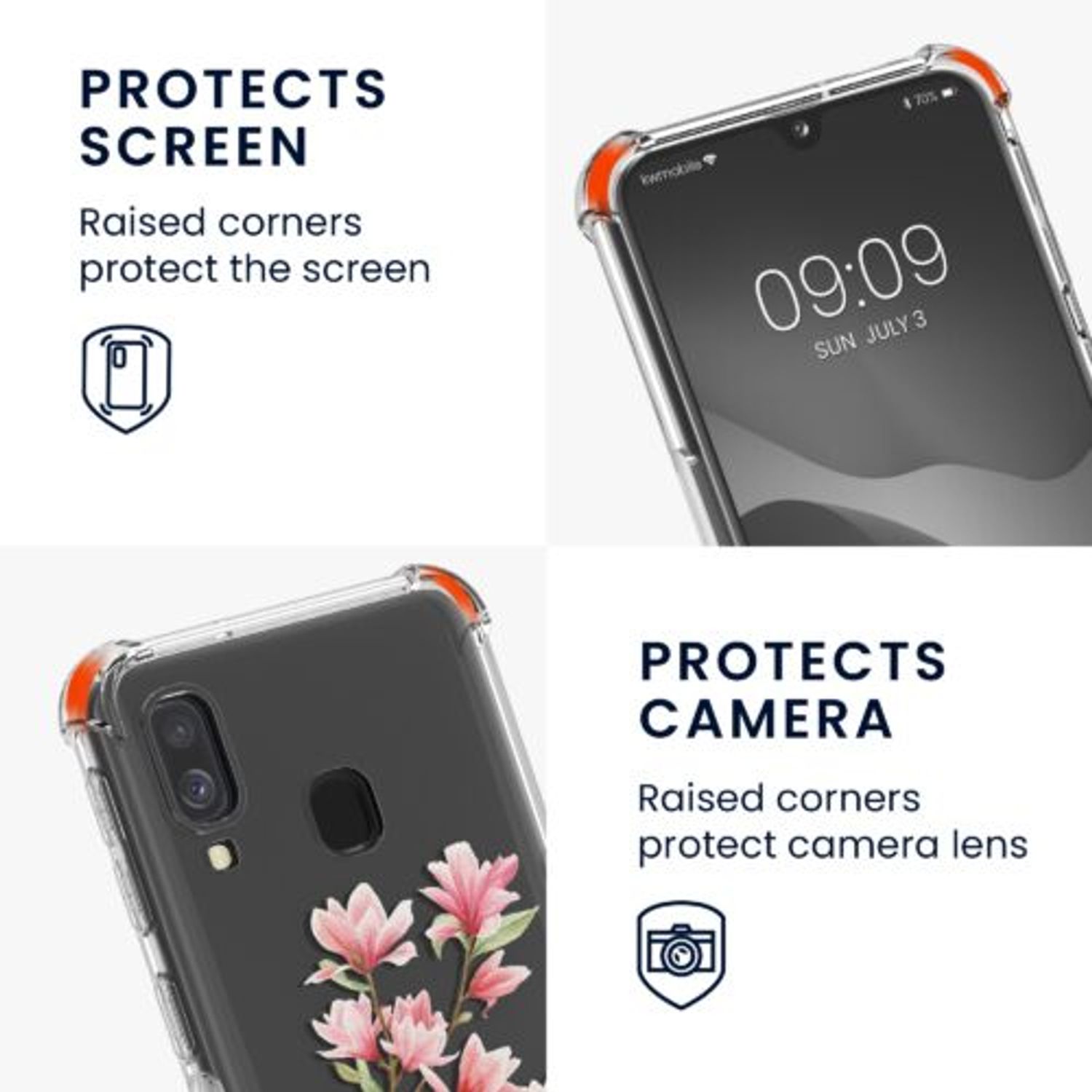 Husa Kwmobile pentru Samsung Galaxy A40, Silicon, Multicolor, 49349.03 fotografia produsului View 3 L