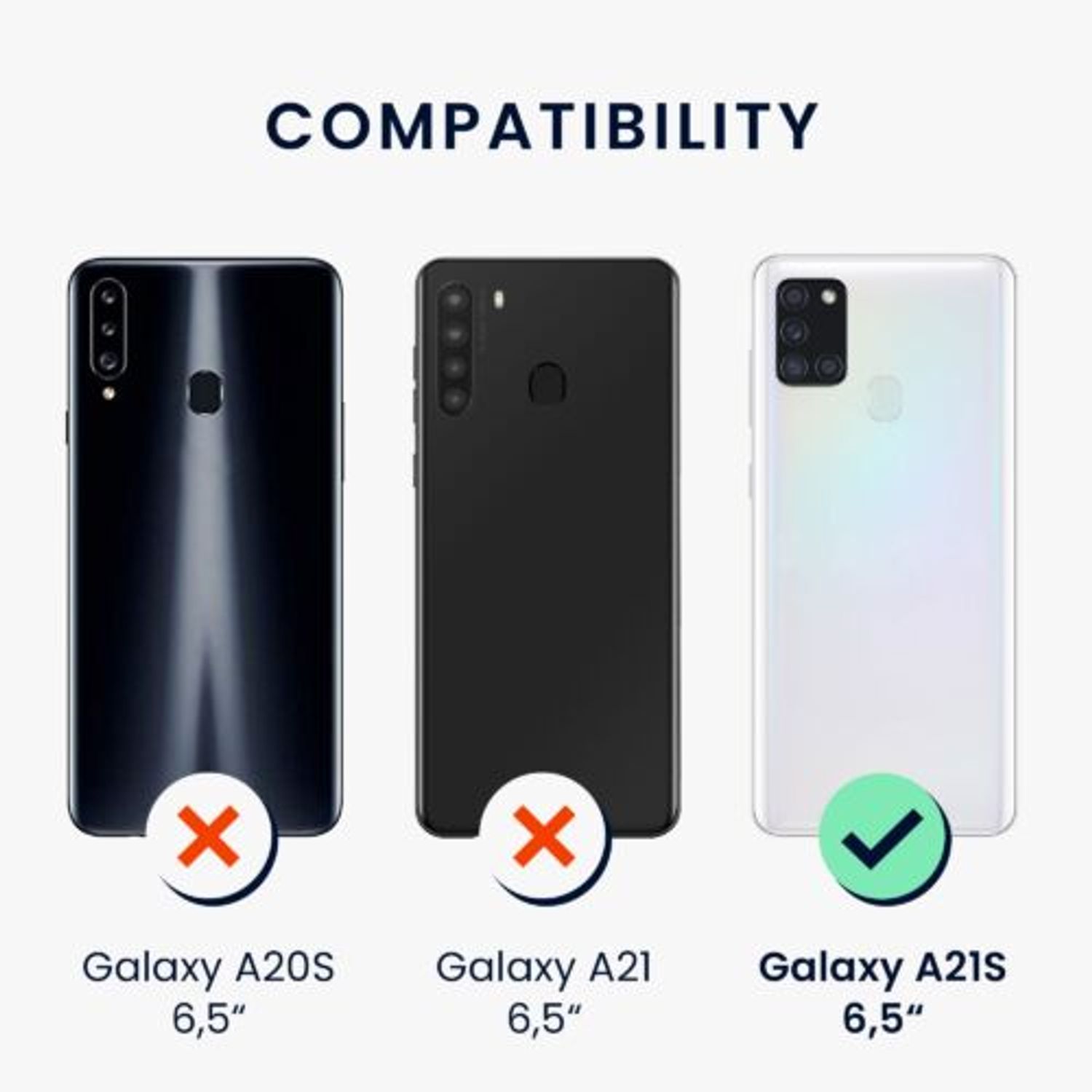 Husa Kwmobile pentru Samsung Galaxy A21s, Silicon, Multicolor, 53274.03 fotografia produsului View 5 L