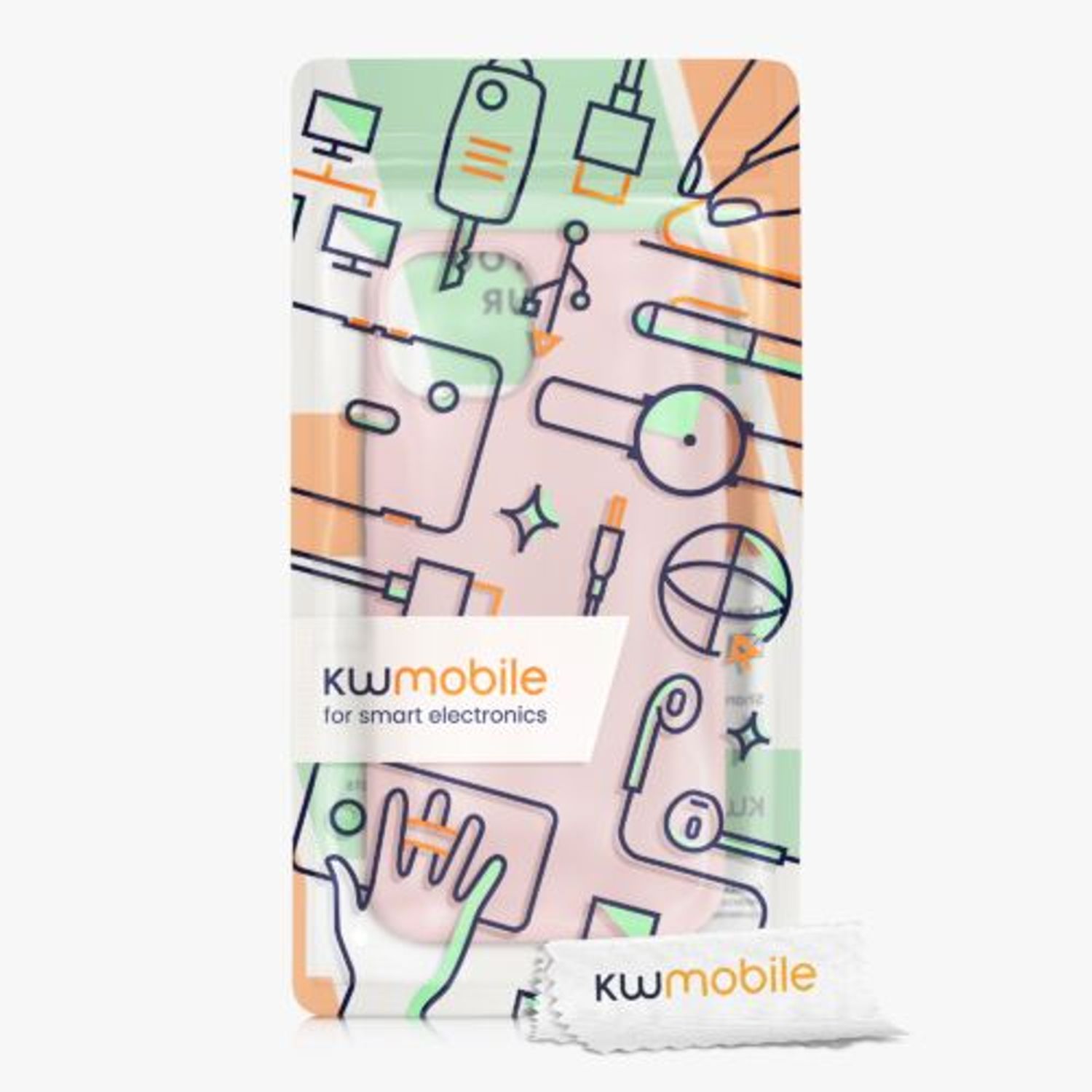 Husa Kwmobile pentru Apple iPhone 13, Silicon, Roz, 55878.236 fotografia produsului View 7 L