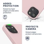 Husa Kwmobile pentru Apple iPhone 13, Silicon, Roz, 55878.236 fotografia produsului View 3 S