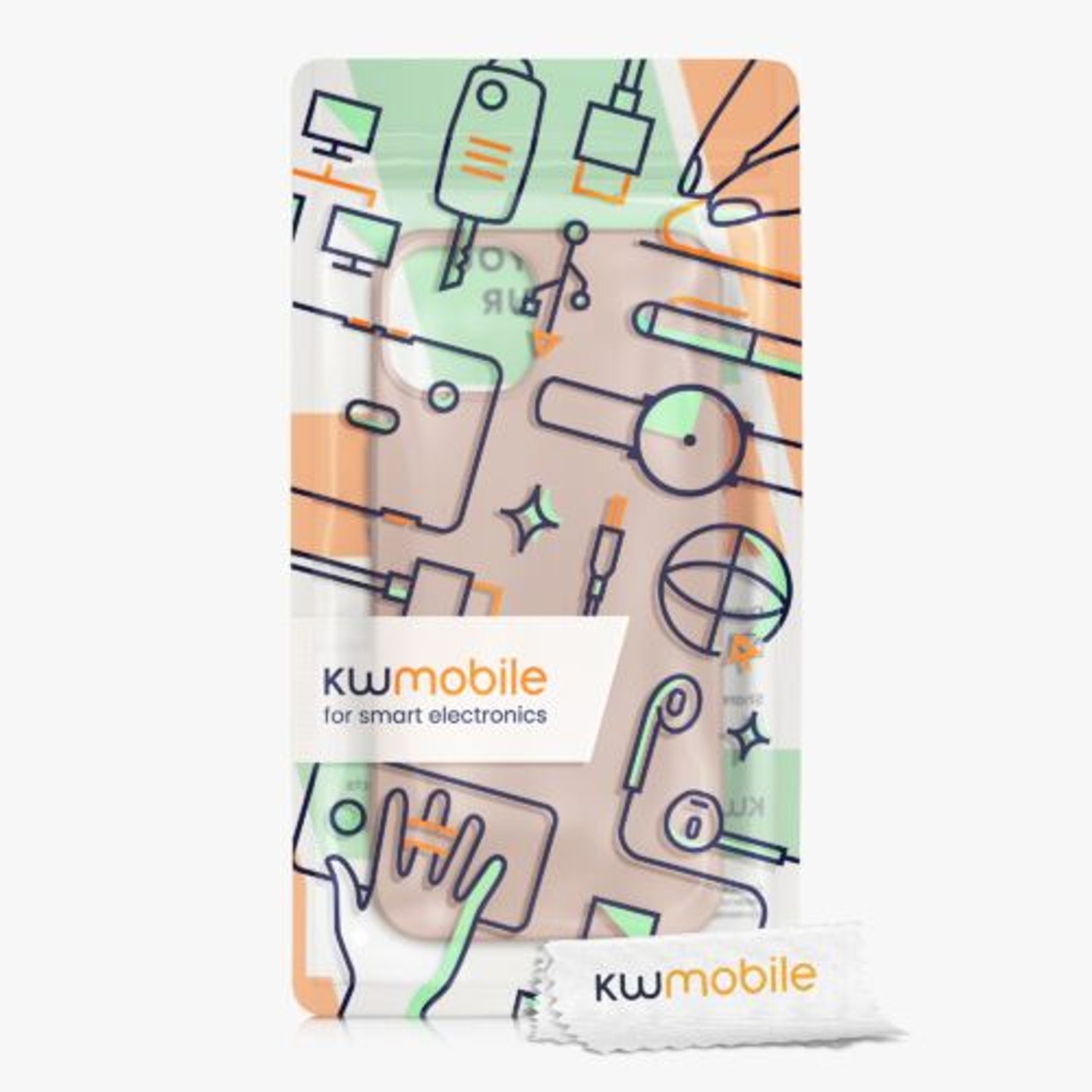Husa Kwmobile pentru Apple iPhone 13, Silicon, Rose Gold, 55948.237 fotografia produsului View 7 L