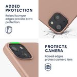 Husa Kwmobile pentru Apple iPhone 13, Silicon, Rose Gold, 55948.237 fotografia produsului View 3 S