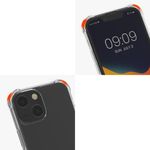 Husa Kwmobile pentru Apple iPhone 13 Mini, Silicon, Transparent/Alb, 55934.02 fotografia produsului View 2 S