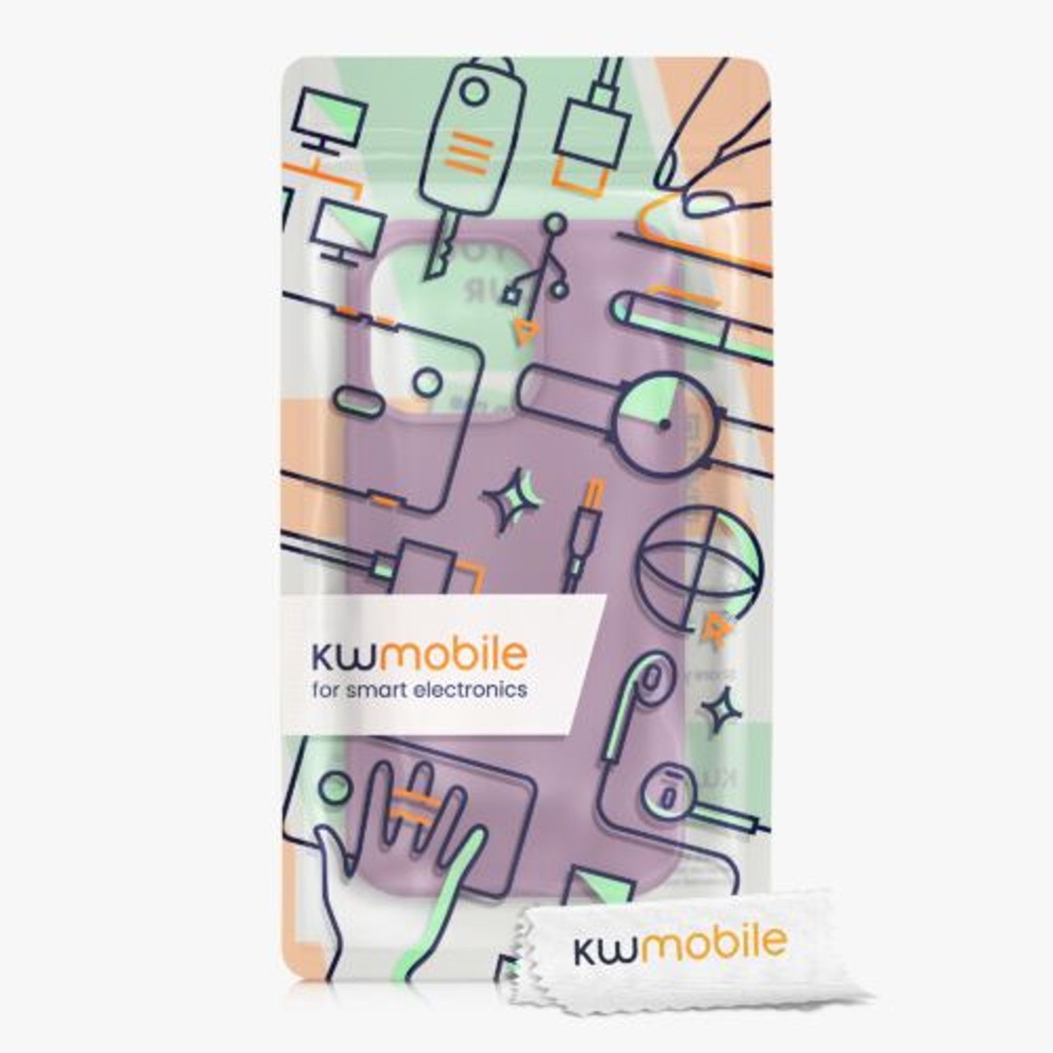 Husa Kwmobile pentru Apple iPhone 13 Pro, Silicon, Mov, 55880.235 fotografia produsului View 7 L