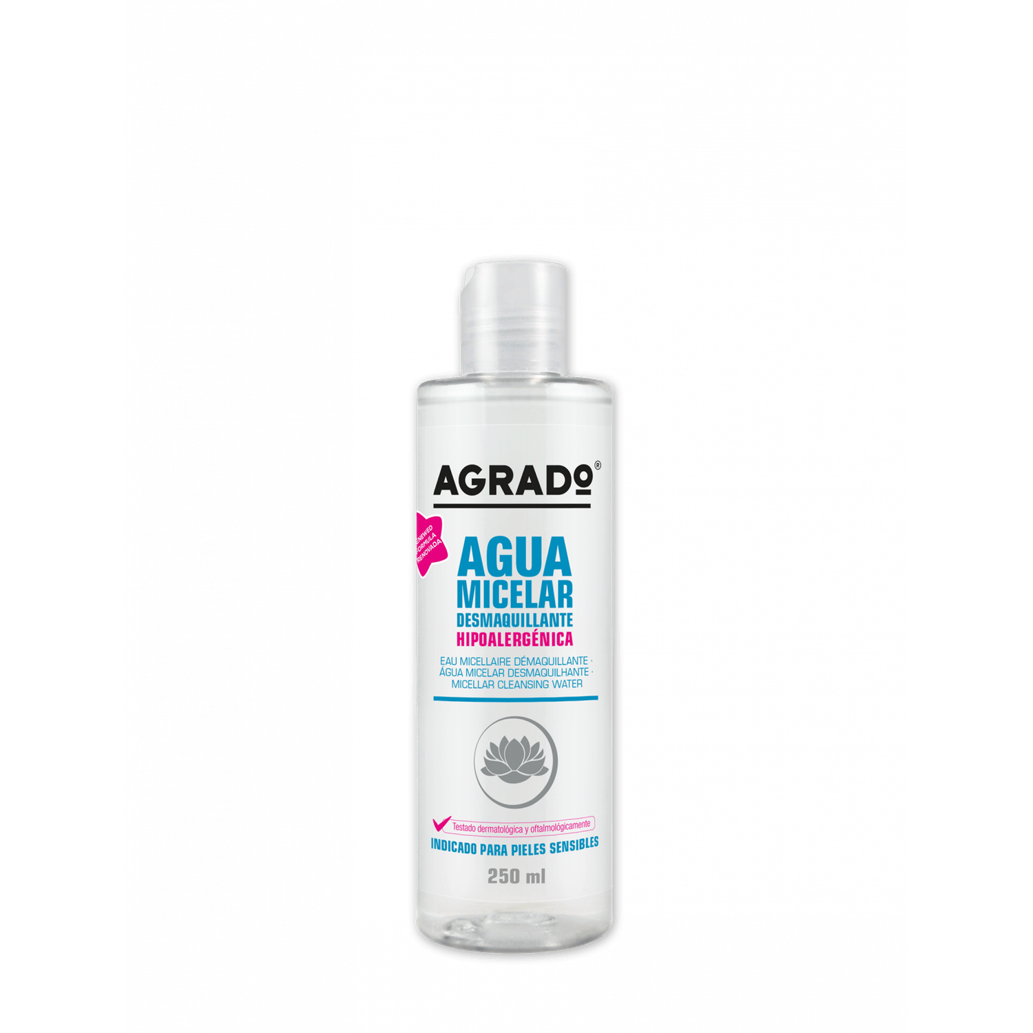 Apa micelara demachianta 250ml Agrado fotografia produsului