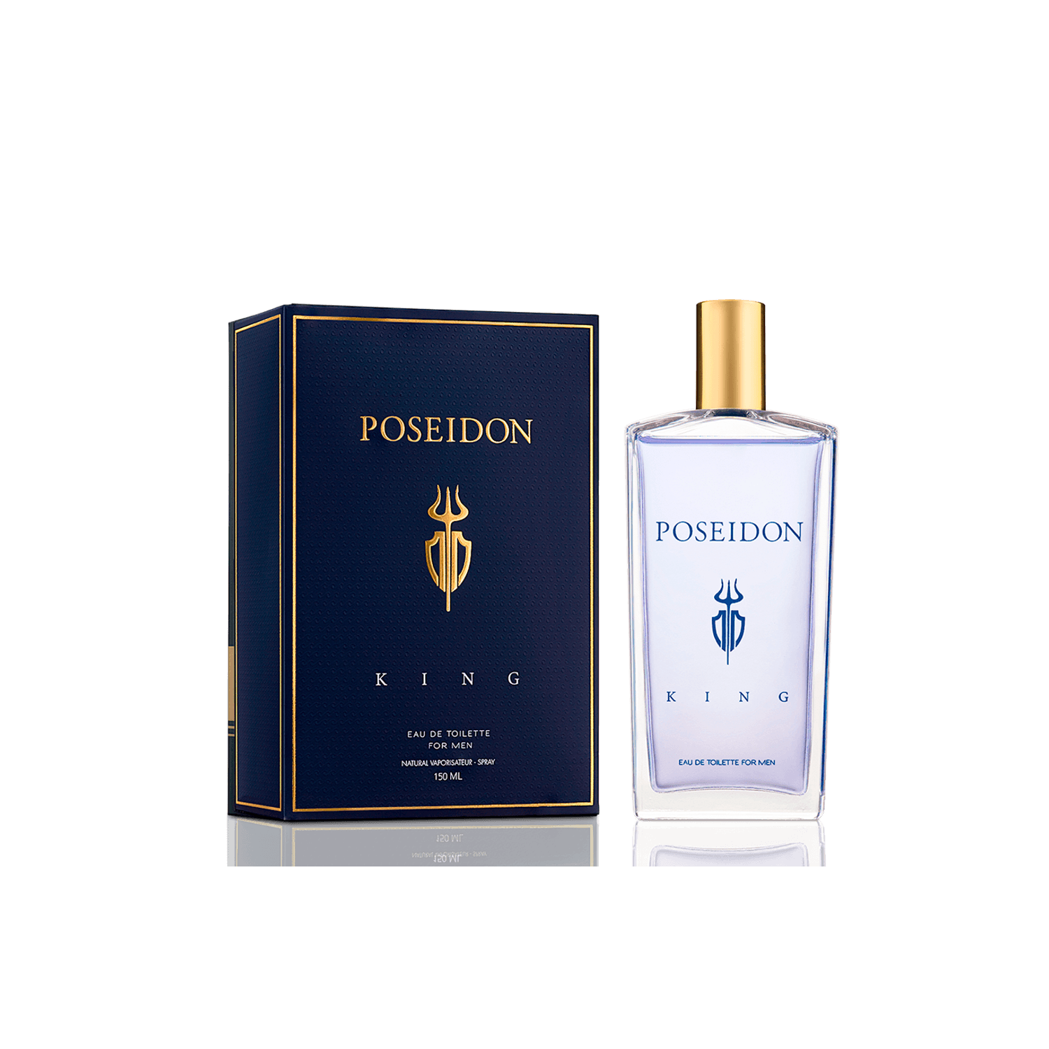 Apa de toaleta barbati King, Poseidon, 150ml fotografia produsului