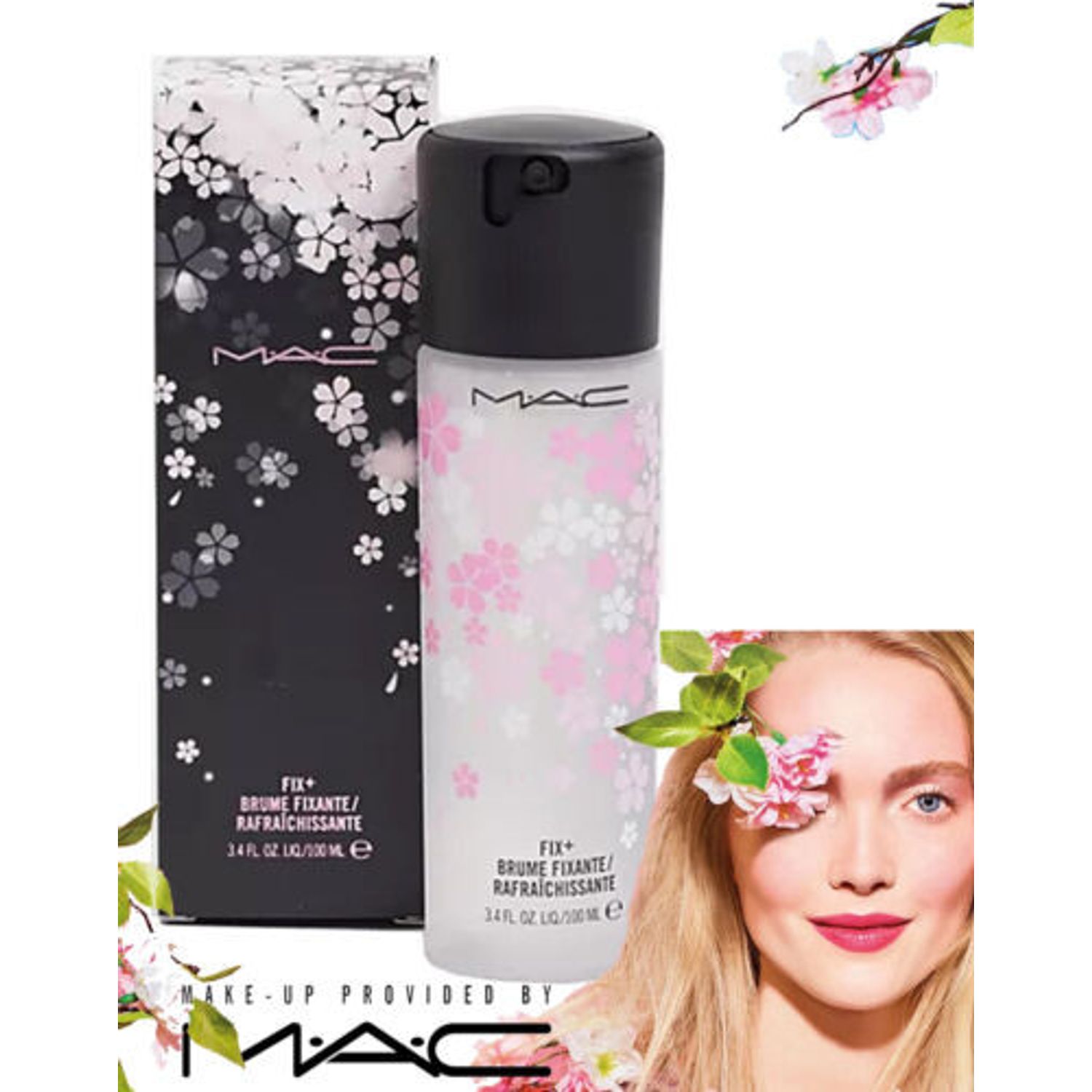 Spray pentru fixare machiaj MAC Prep + Prime Cherry Blossom Fix+ Setting Spray  100 ml fotografia produsului View 2 L