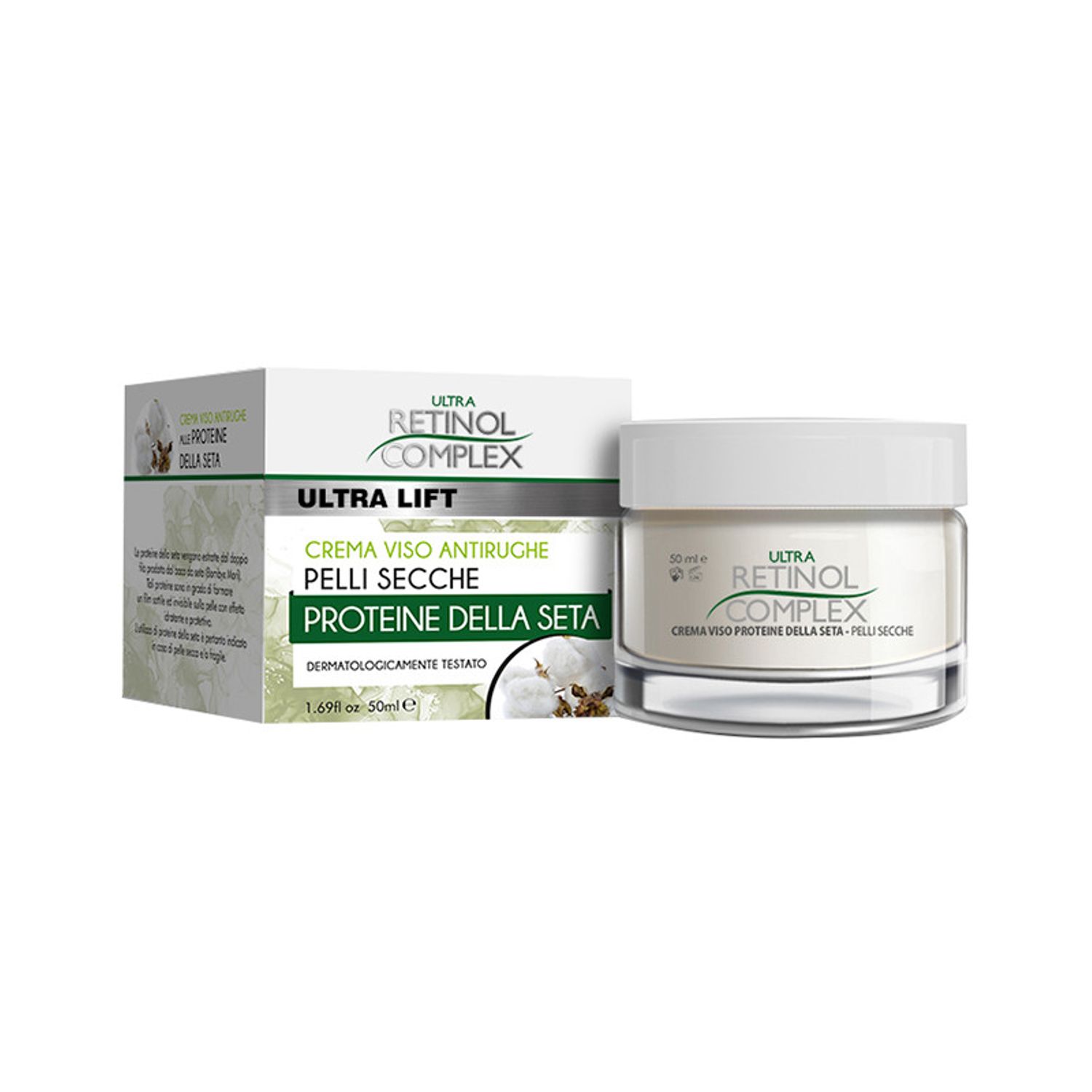 Crema antirid pentru piele uscata cu Proteine din Matase Retinol Complex, 50ml fotografia produsului
