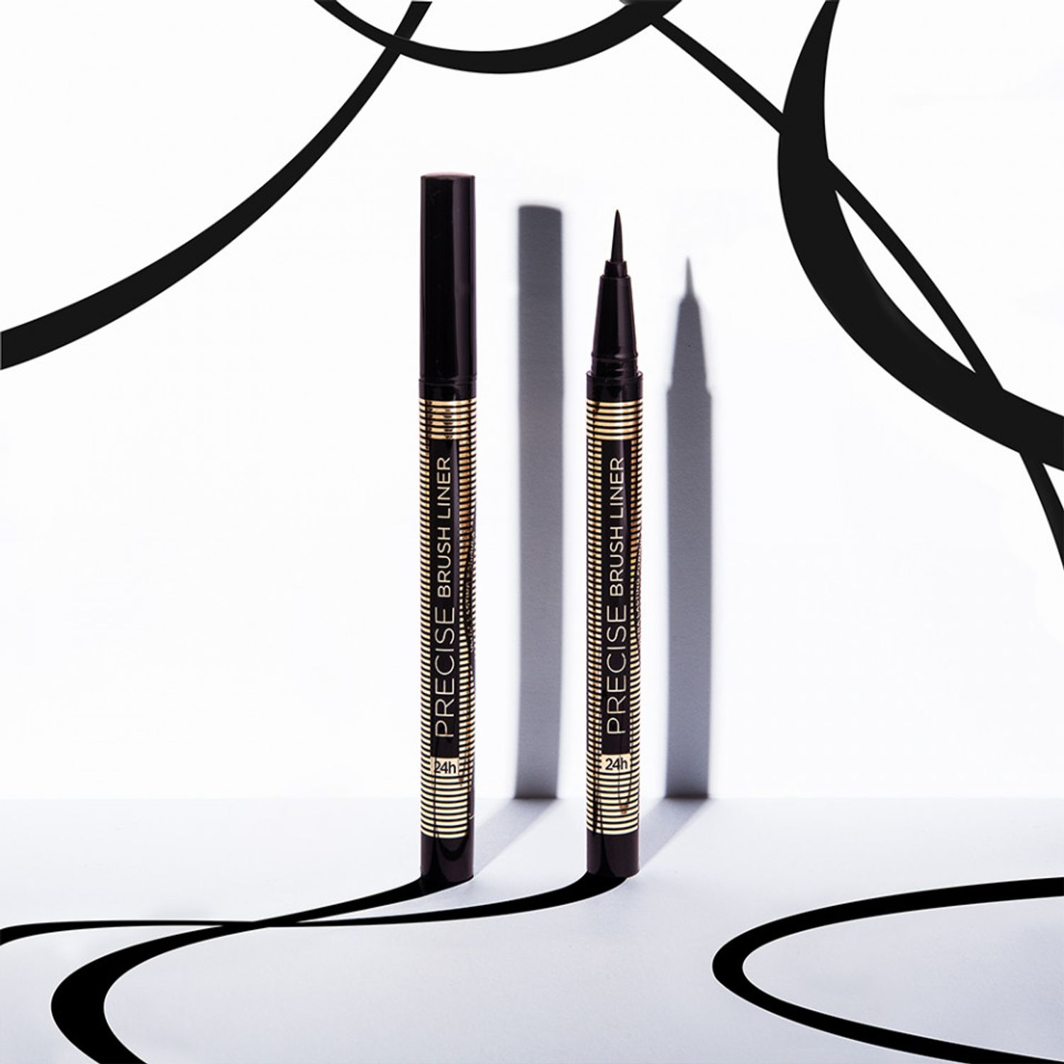 Tus ochi Eveline Cosmetics, Precise Brush Liner 24H fotografia produsului View 3 L