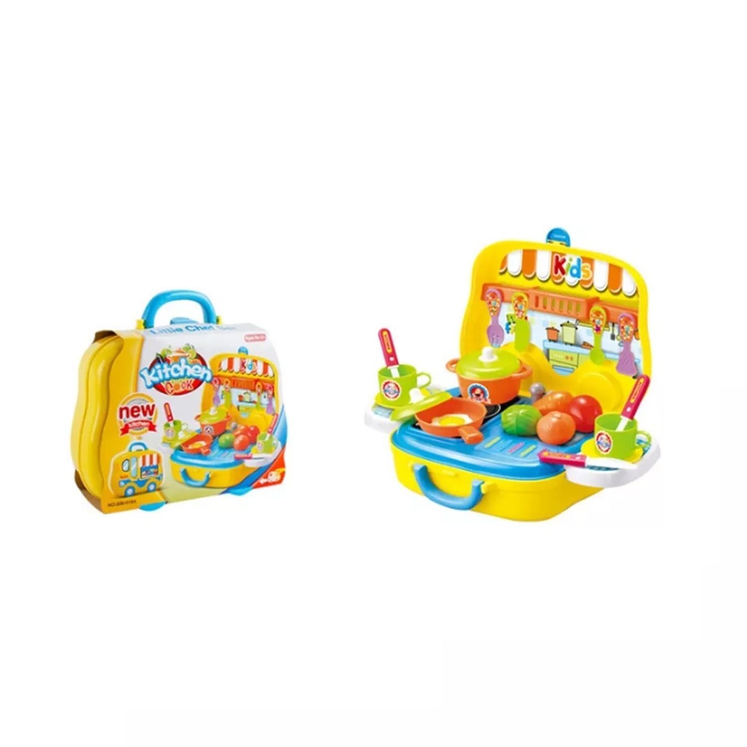 Set de joaca, Bucatarie tip ghiozdan, 15 accesorii fotografia produsului View 2 L