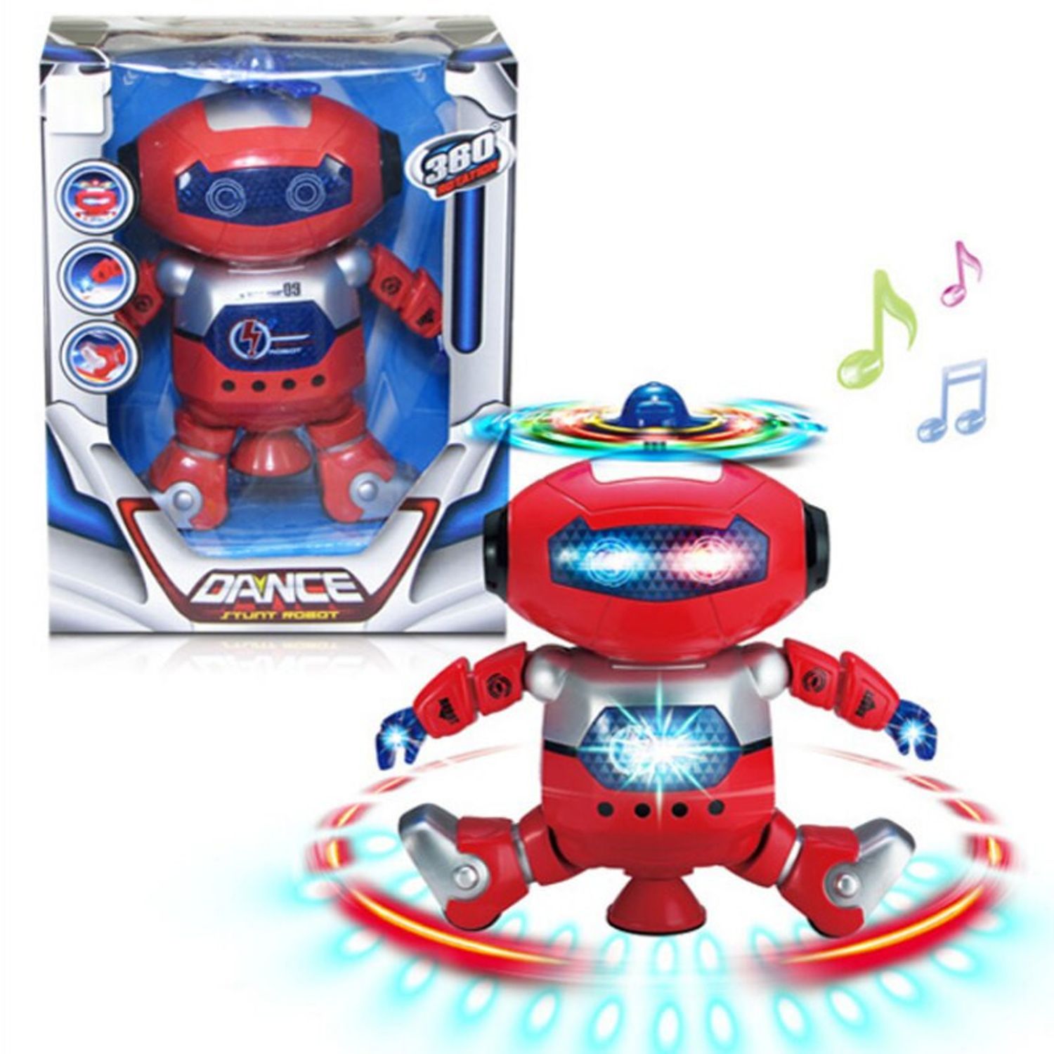 Robot interactiv Mr Robot, cu lumini si sunete, rosu fotografia produsului View 3 L