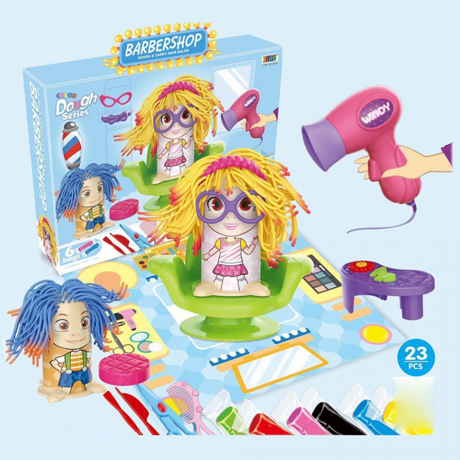 Set Salon Hairstyle cu Plastilina fotografia produsului