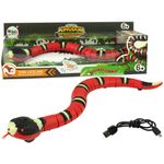 Jucarie interactiva - Sarpele 3D, 40 cm, rosu/negru fotografia produsului View 3 S