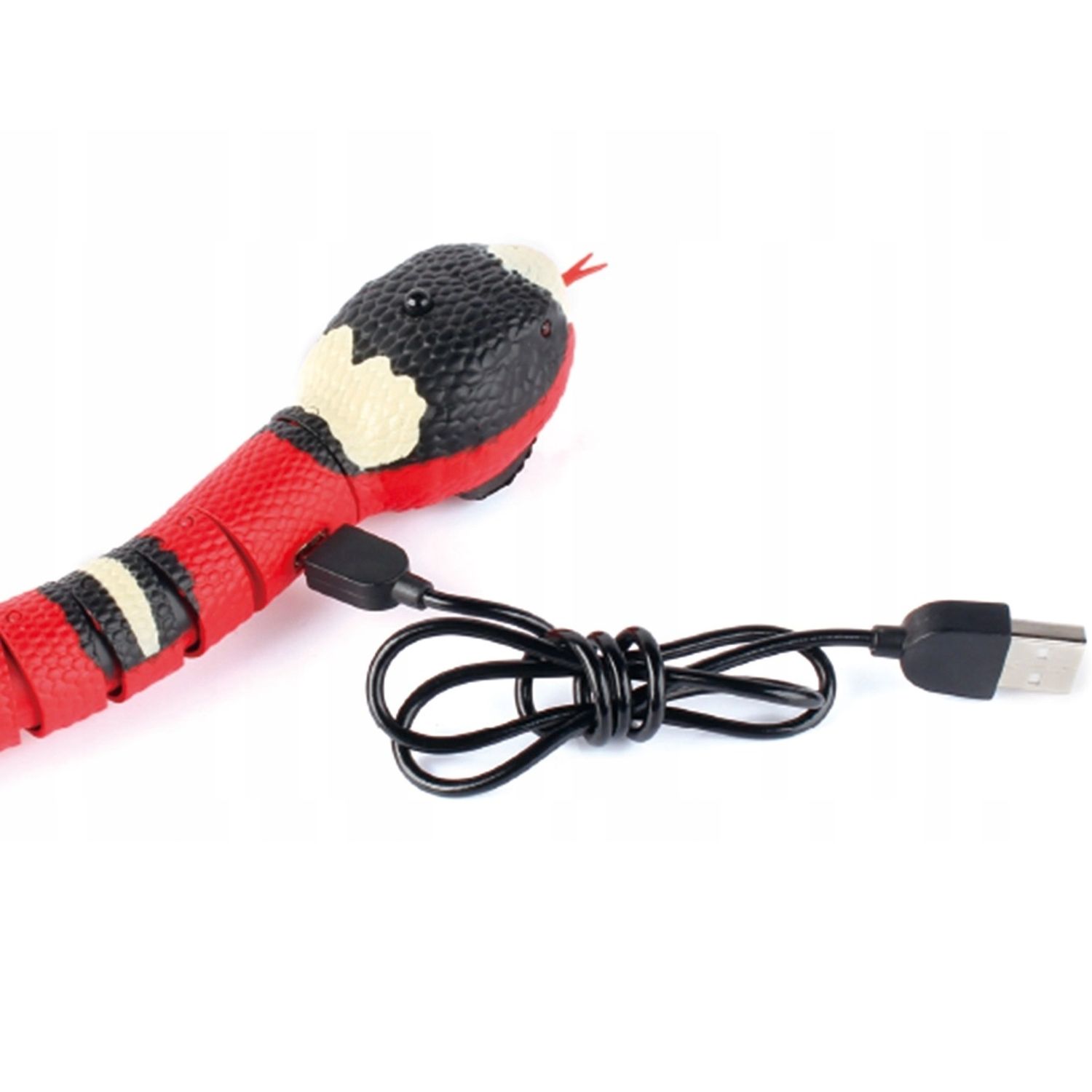 Jucarie interactiva - Sarpele 3D, 40 cm, rosu/negru fotografia produsului