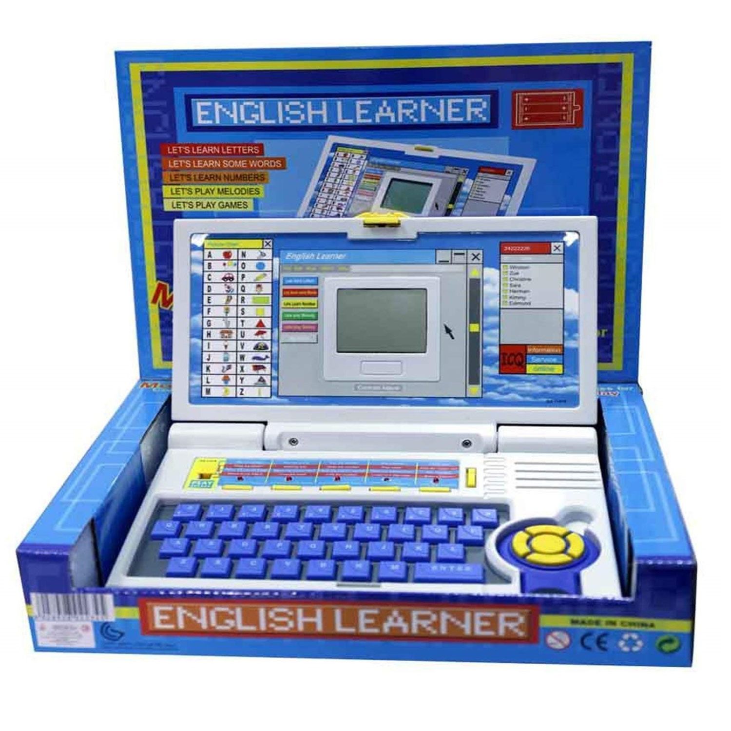 Laptop Interactiv pentru copii, cu 20 de activitati, limba engleza, albastru fotografia produsului