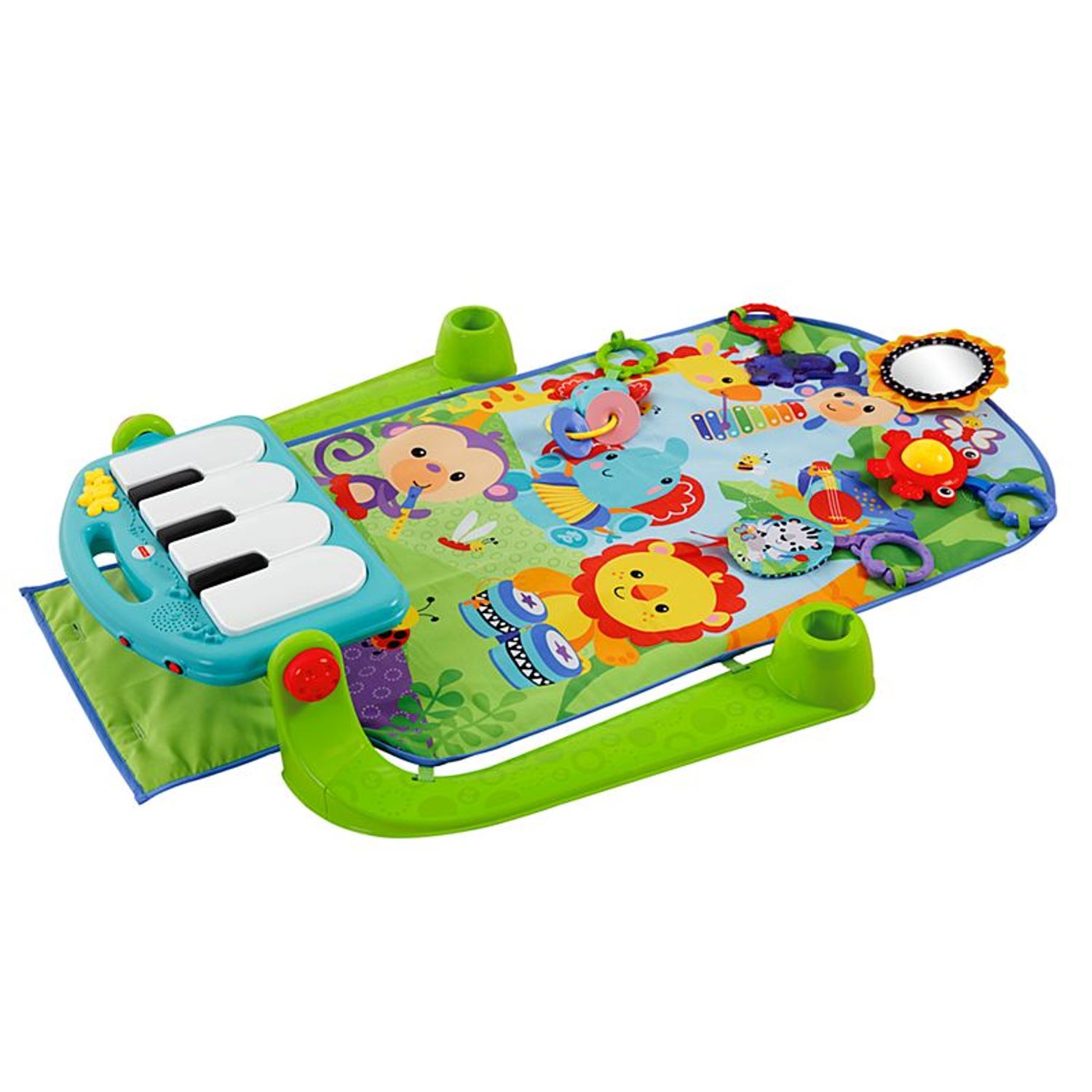 Jucarie centru de activitati si pian multifunctional 4 in 1, verde fotografia produsului View 2 L