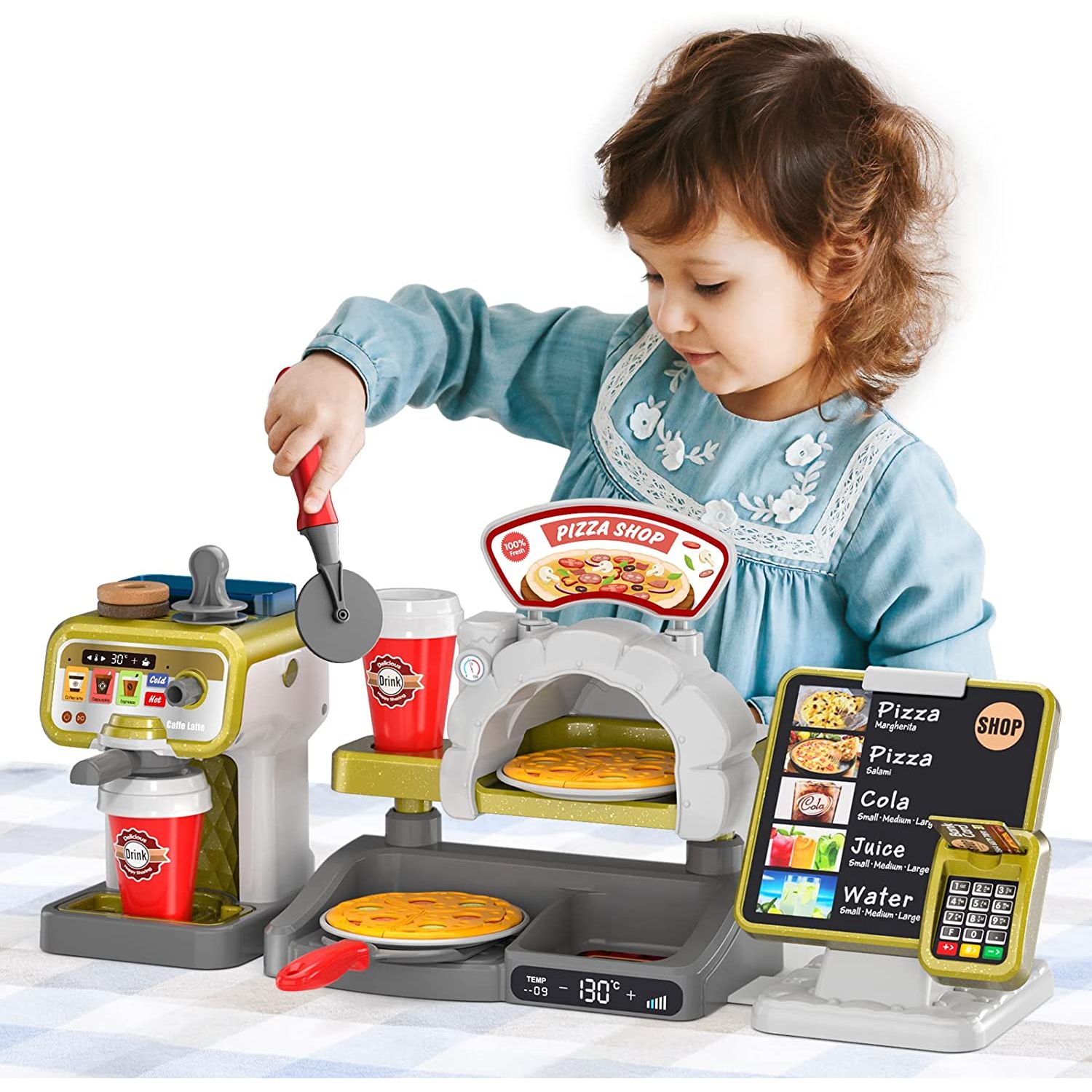 Set Pizza Shop cu accesorii, sunete si lumini fotografia produsului View 2 L