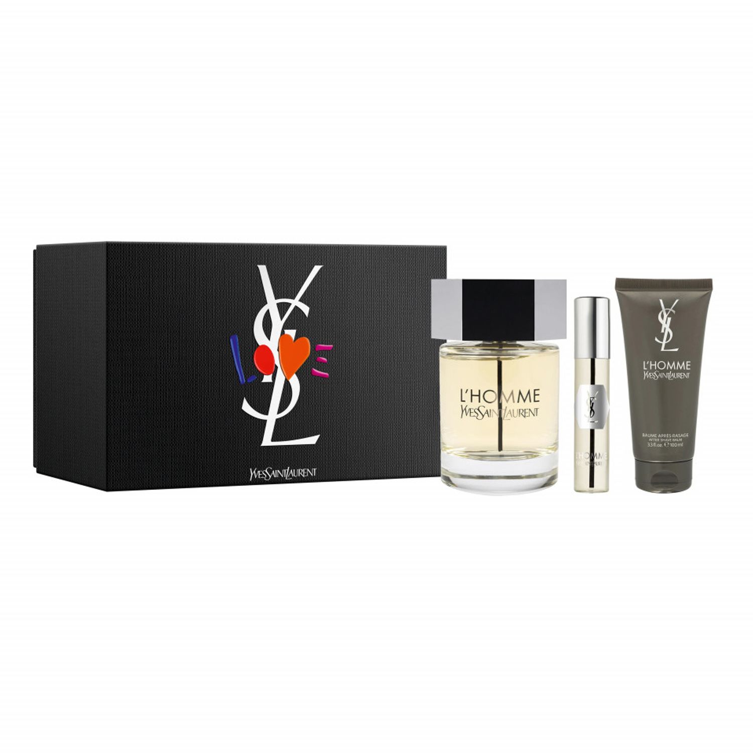 Set Cadou Yves Saint Laurent L'homme, 100 ml Apa de Toaleta + 10 ml Apa de Toaleta + 50 ml After Shave Balsam fotografia produsului