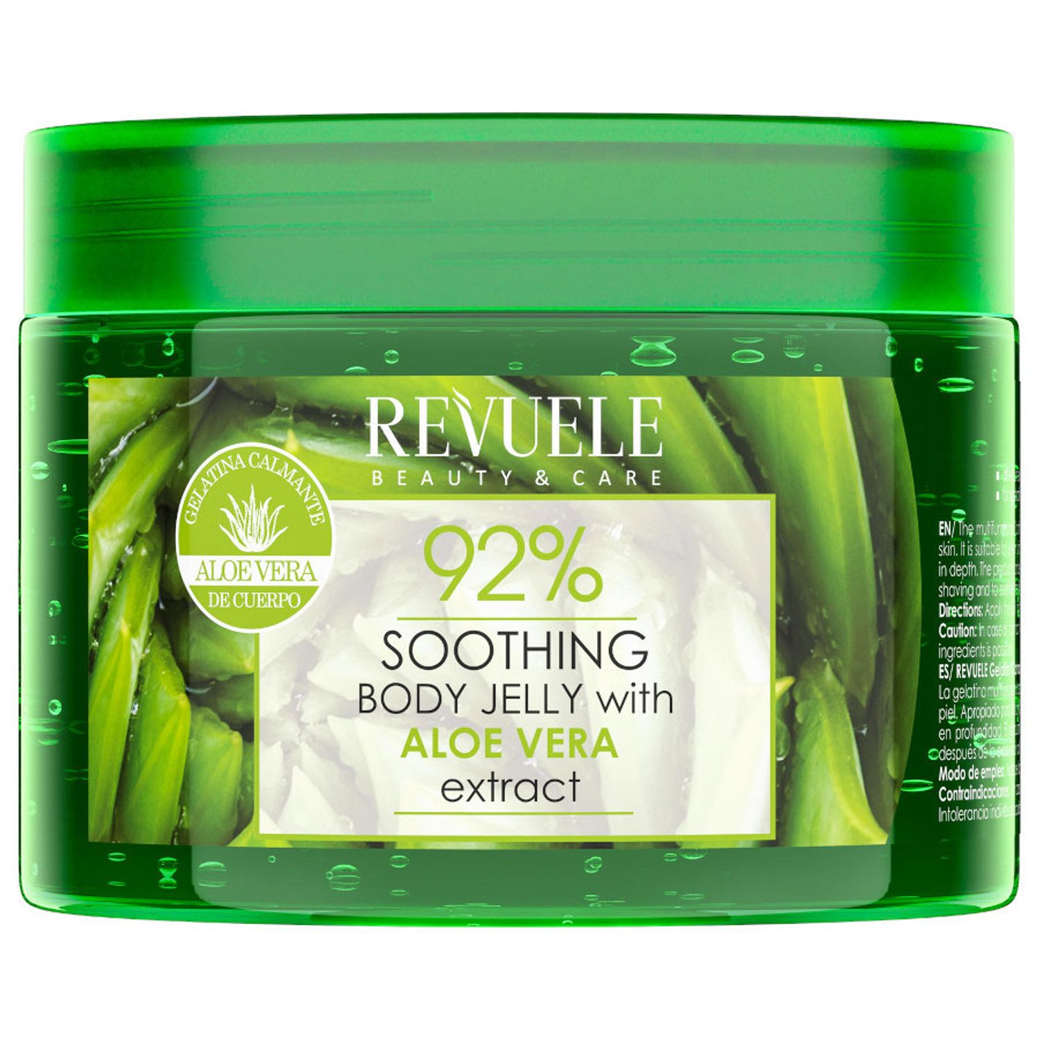 Jeleu pentru corp cu extract de Aloe Vera Revuele 92% Moisturizing, 400 ml fotografia produsului