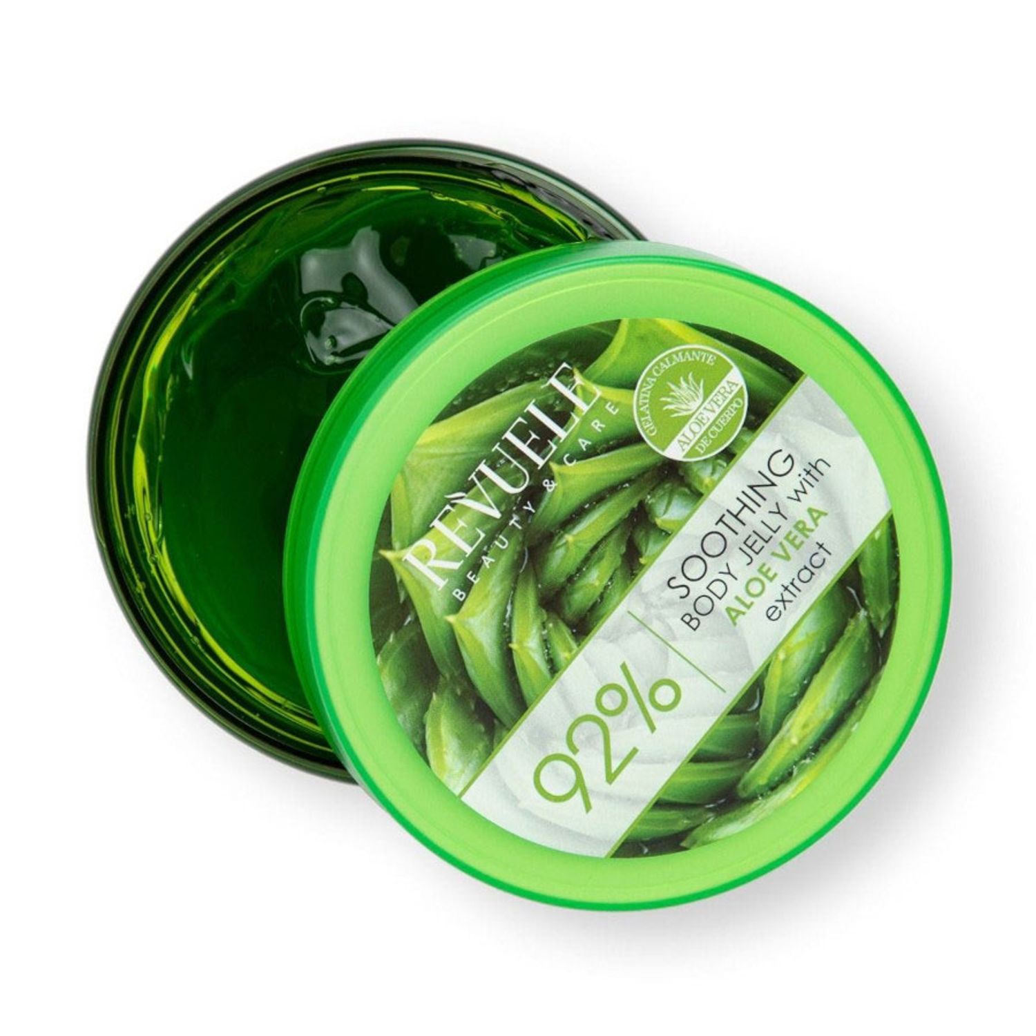 Jeleu pentru corp cu extract de Aloe Vera Revuele 92% Moisturizing, 400 ml fotografia produsului View 2 L