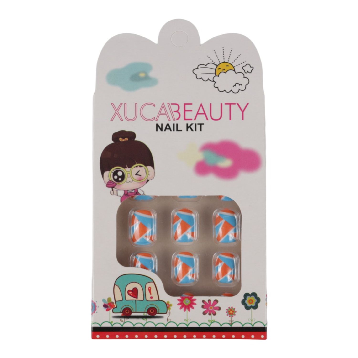 Set 12 Unghii False Pentru Copii, Xuca Beauty, 20 Stegulete fotografia produsului