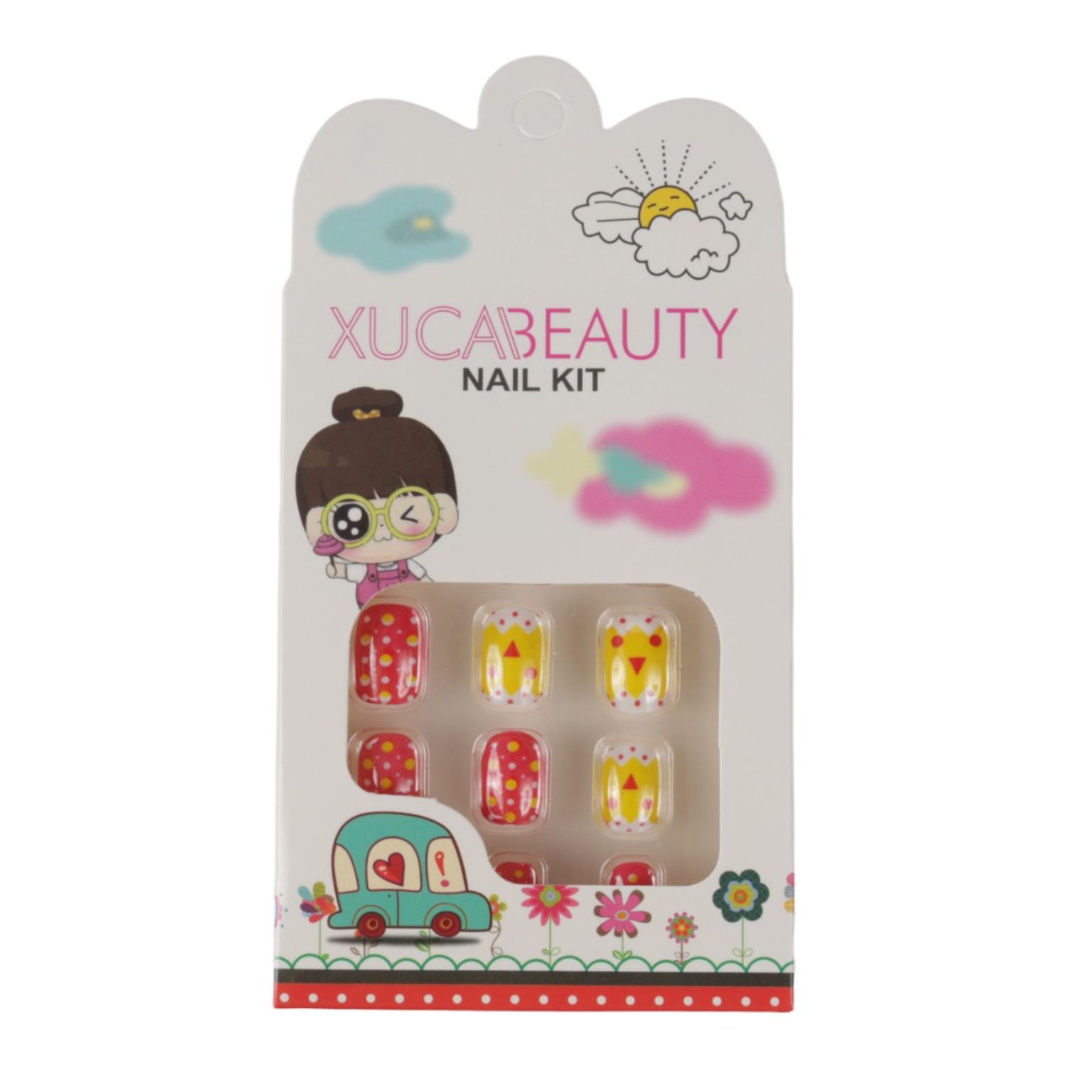 Set 12 Unghii False Pentru Copii, Xuca Beauty, 03 Acadele Delicioase fotografia produsului
