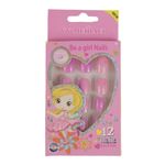 Set 12 Unghii False Pentru Copii, 35 Stelute Roz fotografia produsului