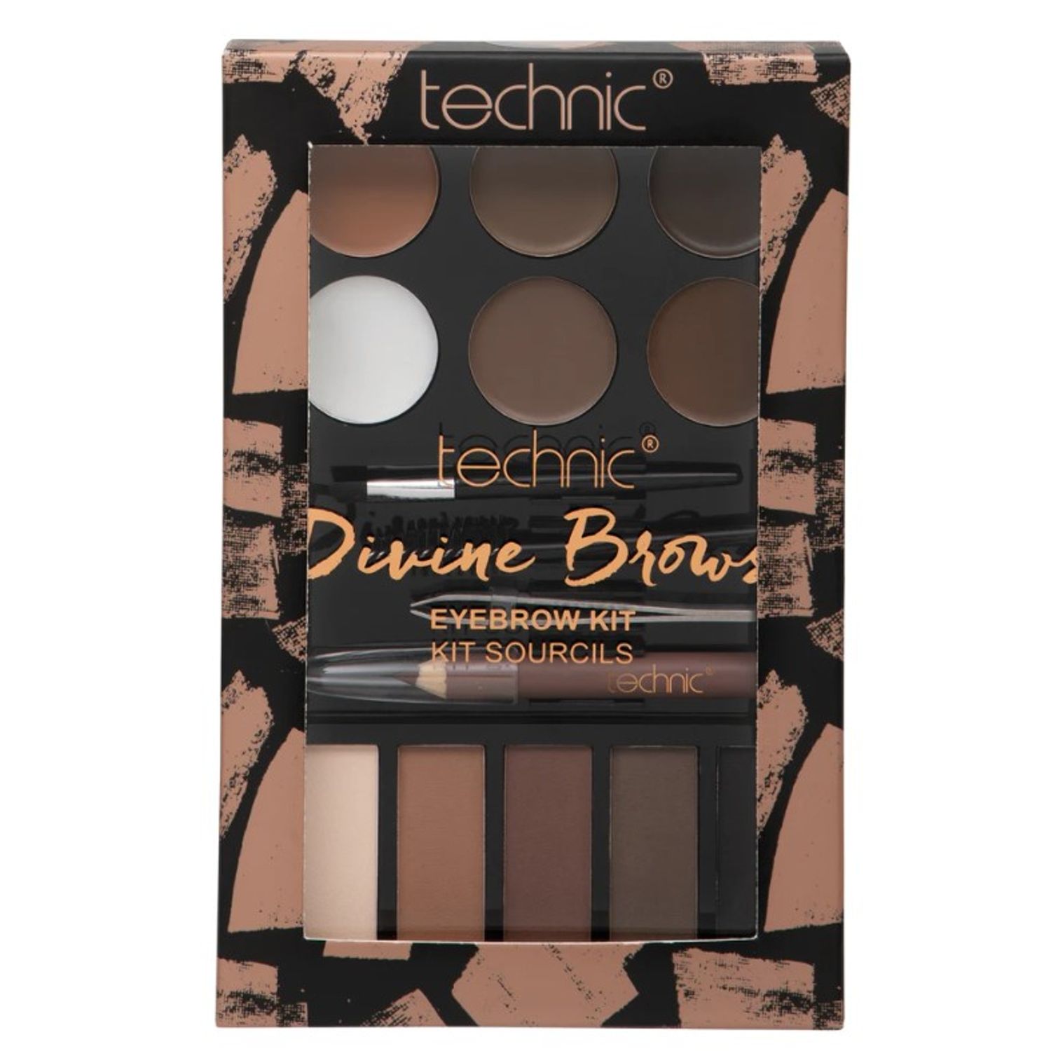 Kit complet pentru sprancene Technic Divine Brows fotografia produsului