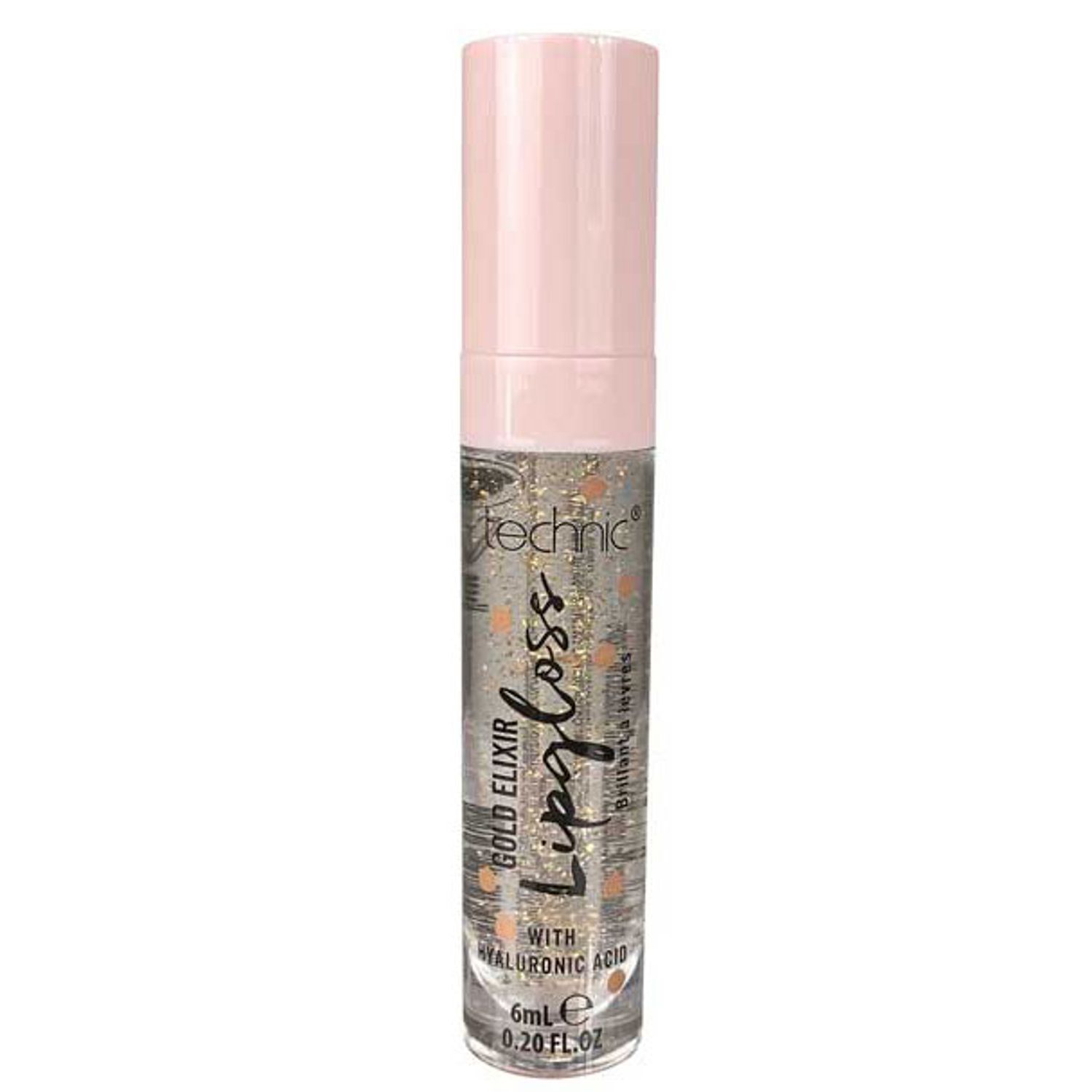 Luciu de buze cu acid hialuronic si particule de aur Technic Gold Elixir, 6 ml fotografia produsului