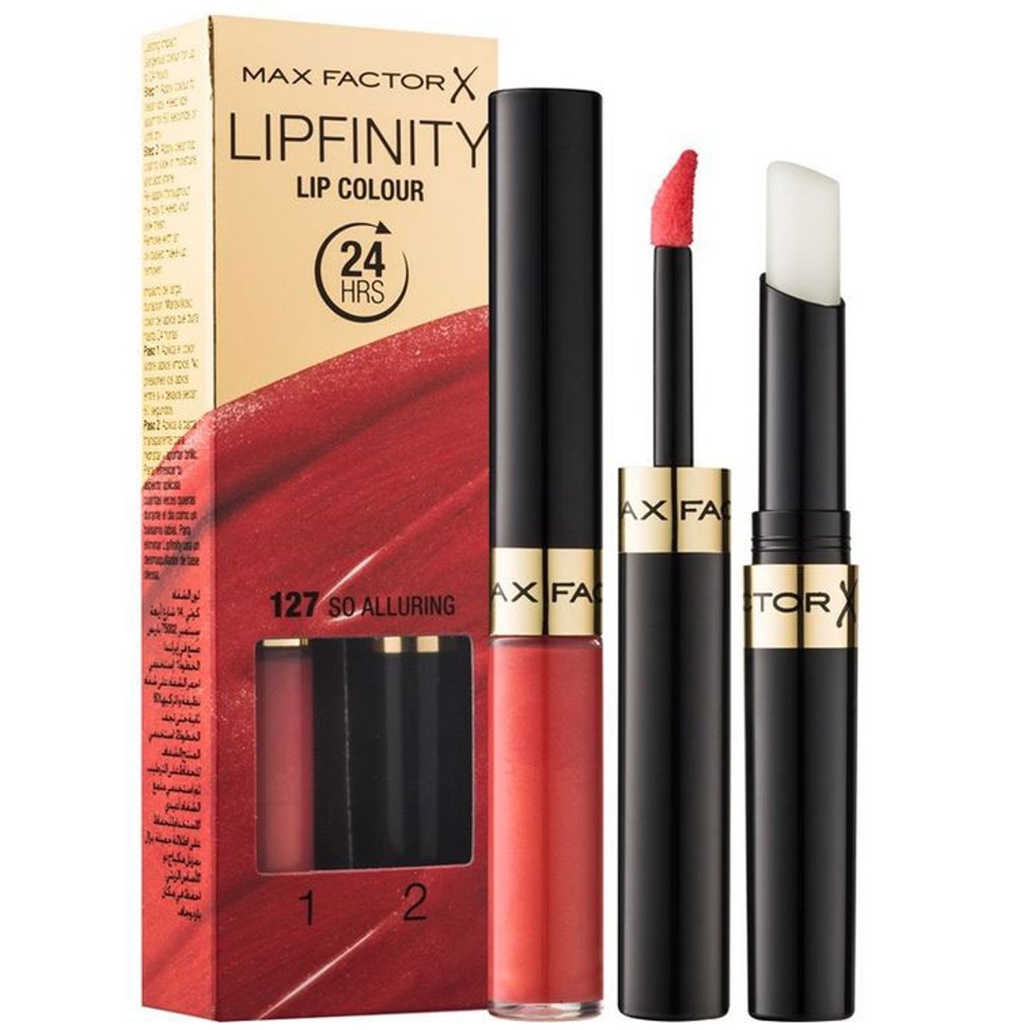 Ruj de buze rezistent la transfer Max Factor Lipfinity, 127 So Alluring 2.3 ml + 1.9 g fotografia produsului