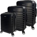 Set 3 trolere, Quasar & Co.&reg;, Model Compatible Air, ABS, negru, Mic/Mediu/Mare fotografia produsului