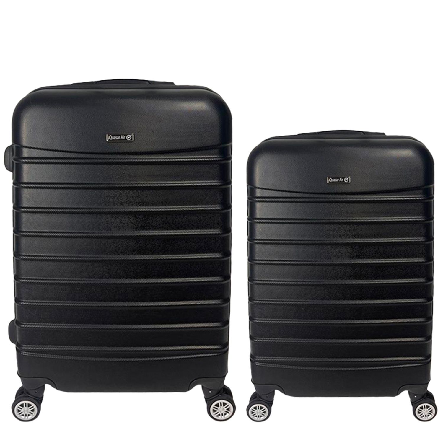 Set 2 trolere, Quasar & Co.&reg;, Model Compatible Air, ABS, negru, Mic/Mediu fotografia produsului View 2 L