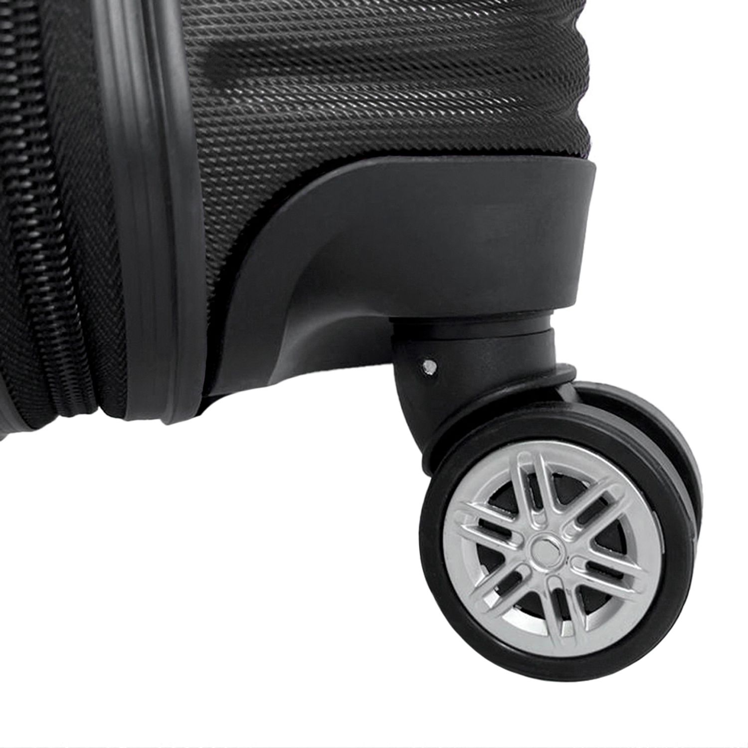 Set 2 trolere, Quasar & Co.&reg;, Model Compatible Air, ABS, negru, Mic/Mediu fotografia produsului View 13 L