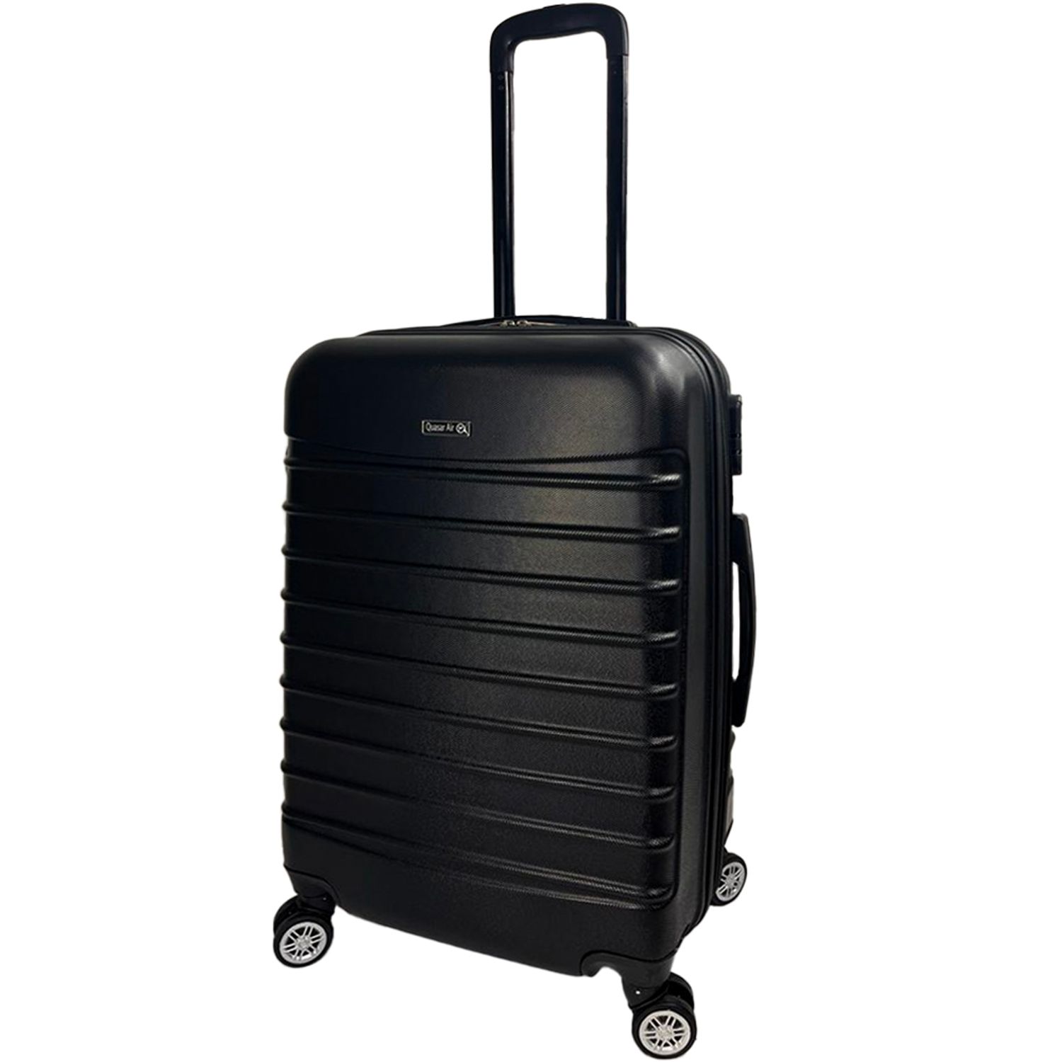 Set 2 trolere, Quasar & Co.&reg;, Model Compatible Air, ABS, negru, Mic/Mediu fotografia produsului View 4 L