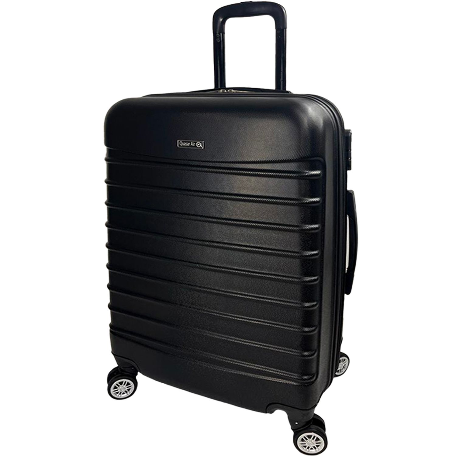 Set 2 trolere, Quasar & Co.&reg;, Model Compatible Air, ABS, negru, Mic/Mediu fotografia produsului View 5 L