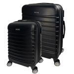 Set 2 trolere, Quasar & Co.&reg;, Model Compatible Air, ABS, negru, Mic/Mediu fotografia produsului