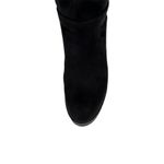 Cizme dama, YDA Collezione, model Cora, varf rotund, piele intoarsa ecologica, 32 cm inaltime, toc 9,5 cm, marimea 39, negru mat fotografia produsului View 4 S