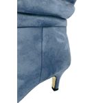 Cizme dama, YDA Collezione, model Laura, varf ascutit, piele intoarsa ecologica, 44 cm inaltime, toc 6 cm, marime 39, bleu fotografia produsului View 6 S