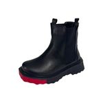 Ghete dama, YDA Collezione, model Roxi, varf rotund, cu elastic, talpa contrast, piele ecologica, 19,5 cm - 5949491003297 fotografia produsului