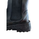 Ghete dama, YDA Collezione, model Roxi, varf rotund, cu elastic, talpa contrast, piele ecologica, 19,5 cm - 5949491003297 fotografia produsului View 4 S
