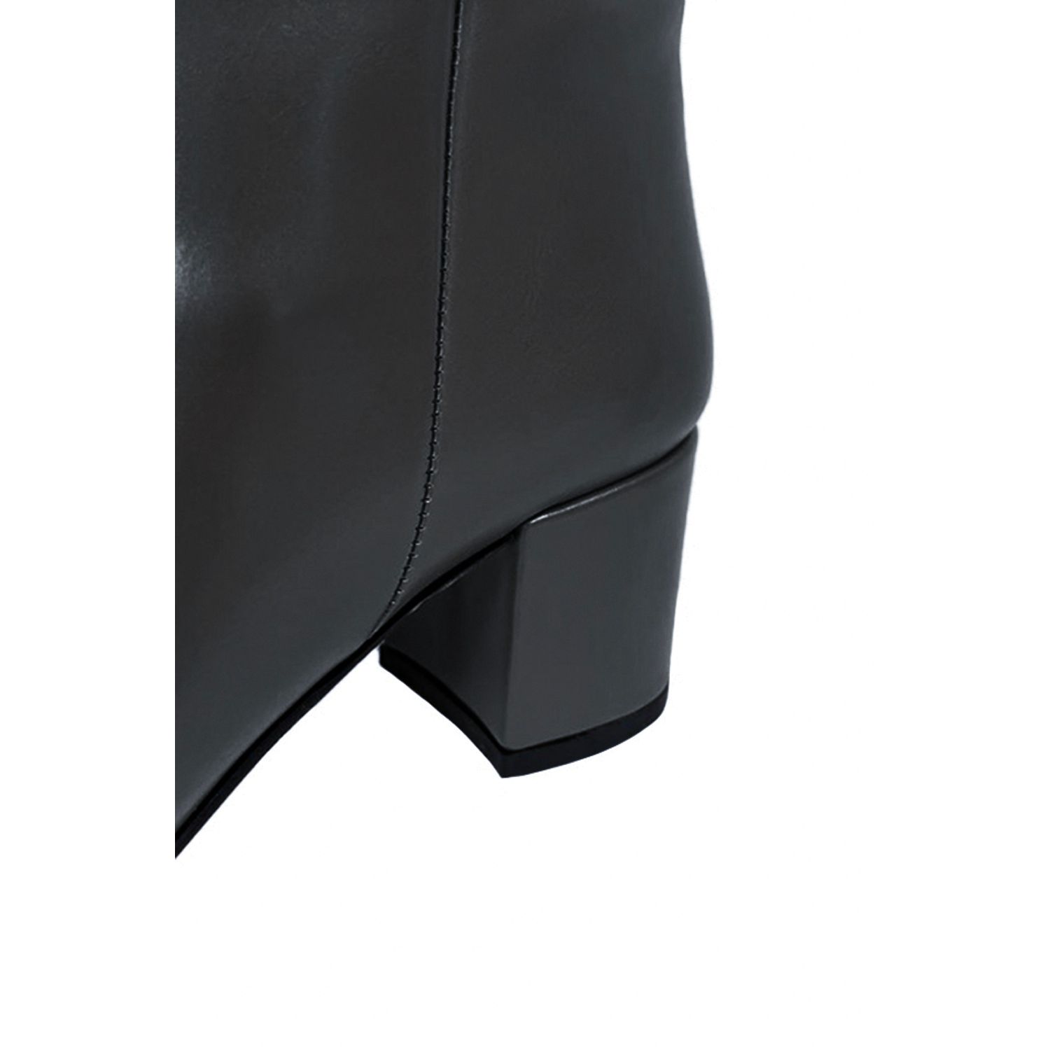 Cizme dama, YDA Collezione, model Mara, varf ascutit, piele ecologica, 47 cm inaltime, toc 6 cm, marime 40, negru fotografia produsului View 5 L