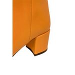 Cizme dama, YDA Collezione, model Mara, varf ascutit, piele ecologica, 47 cm inaltime, toc 6 cm, marime 38, portocaliu fotografia produsului View 6 S