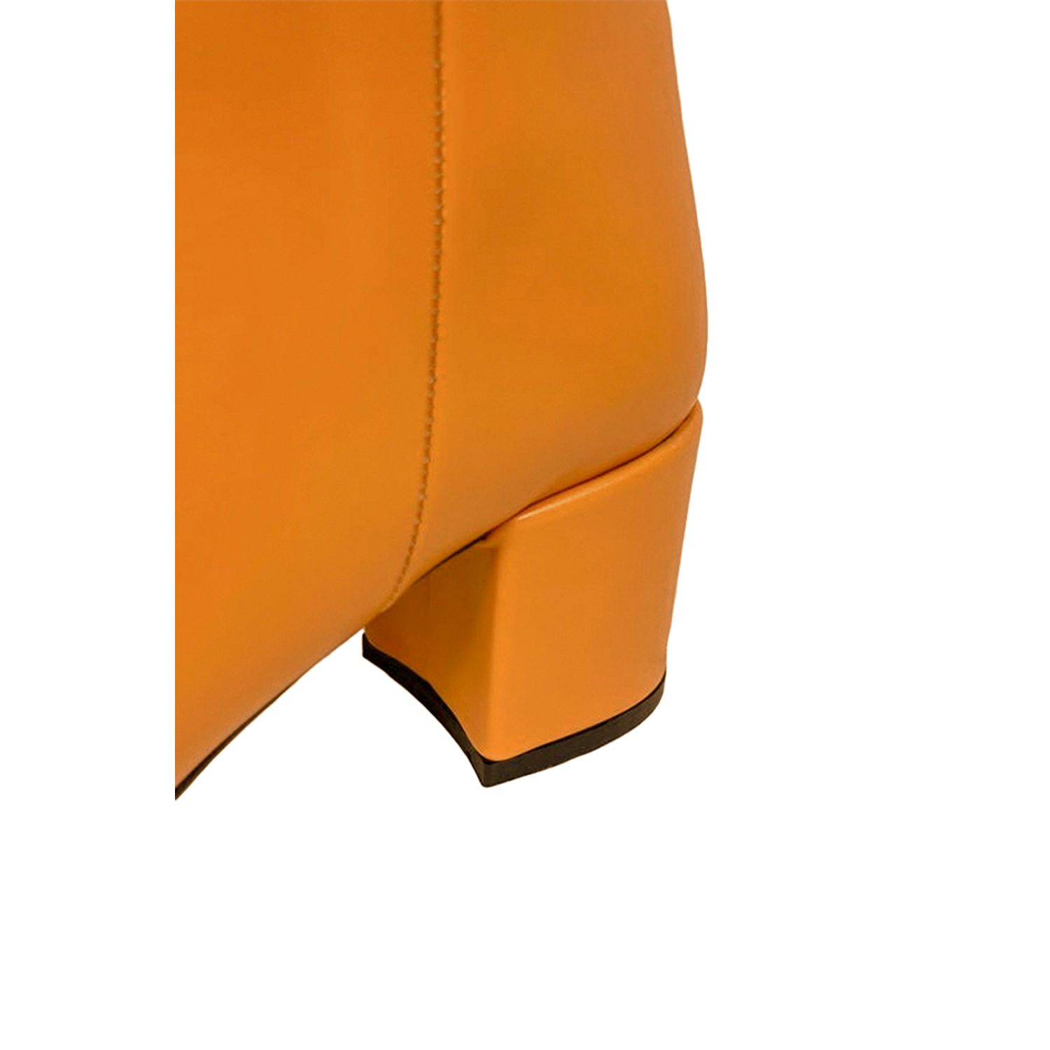 Cizme dama, YDA Collezione, model Mara, varf ascutit, piele ecologica, 47 cm inaltime, toc 6 cm, marime 38, portocaliu fotografia produsului View 6 L